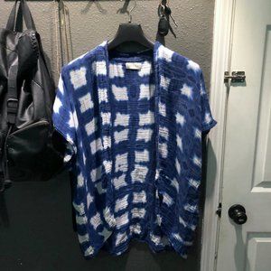 Anthropologie Cloth & Stone Ikat Gauze Kimono